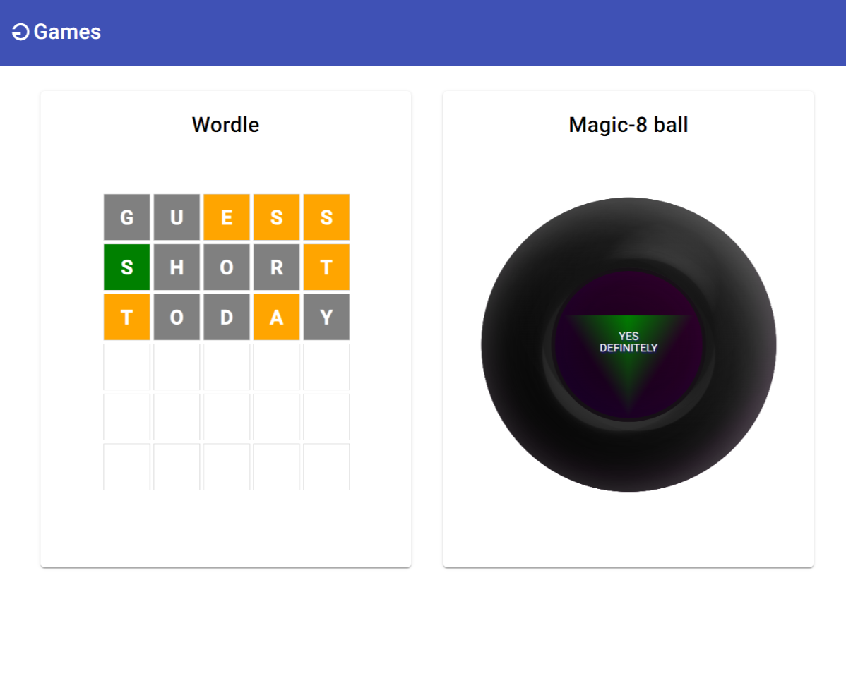 Games site